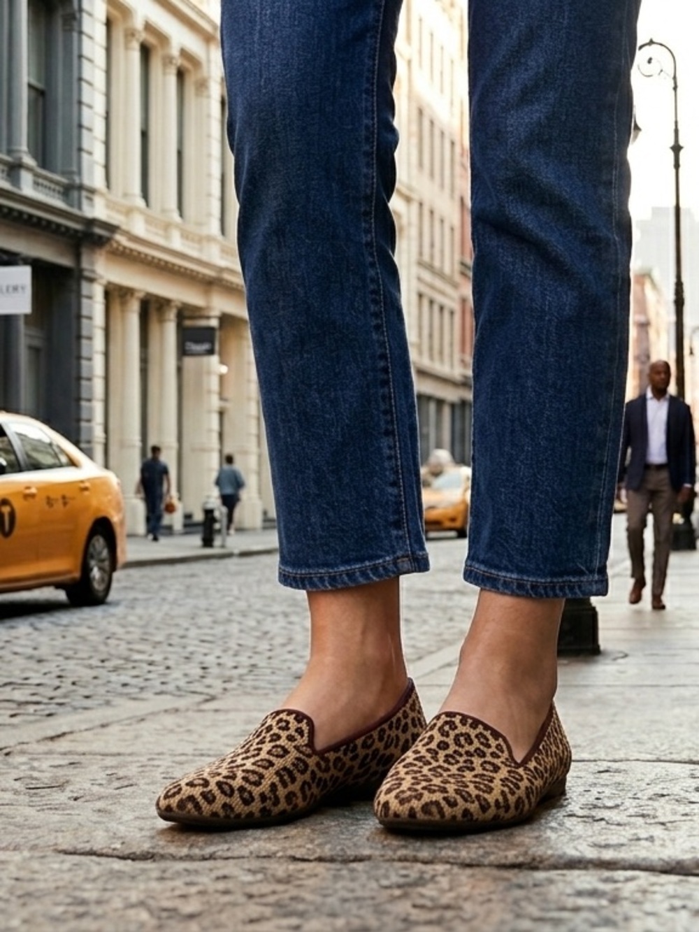 Rothy's Leopard Print Knit Loafers/Flats - Women's Size 8.5
